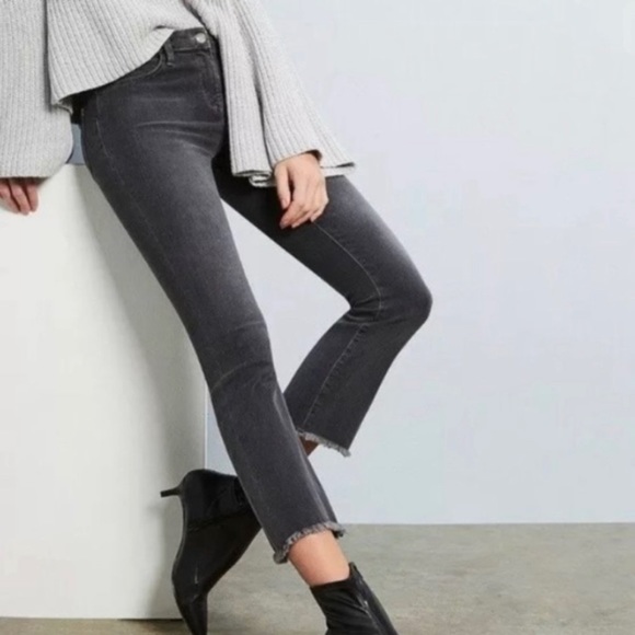 Free People Denim - Free People • Black Raw Hem Jeans